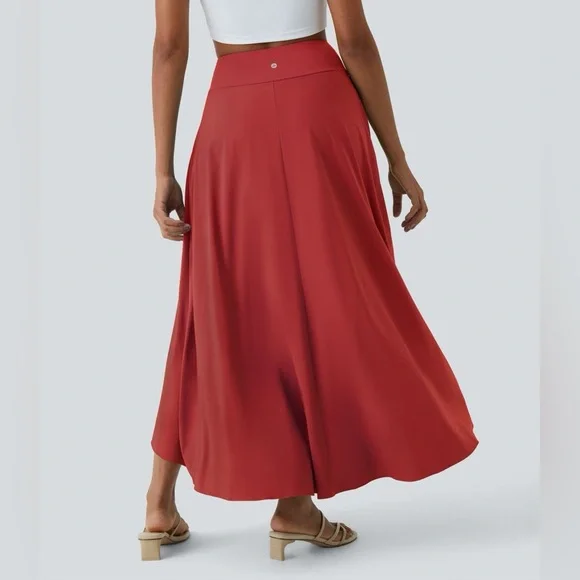 Halara Breezeful™ High Waisted High Low Ruffle 2-in-1 Flowy Skirt- Size Large - Picture 3 of 13